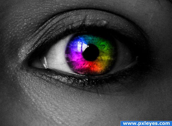 Rainbow eye